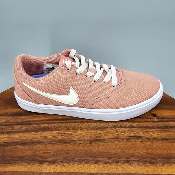 Nike Shoes - Nike SB Check Solarsoft Shoes Women's 6 Rust Pink Canvas Low Athletic Sneakers